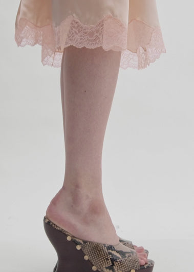 RE26 WEDGE SANDALS SNAKE LEATHER