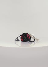 Load and play video in Gallery viewer, Micro pearl Magda bag in black floral print
