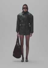 Load and play video in Gallery viewer, RE25 LEATHER 07 JACKET BLACK
