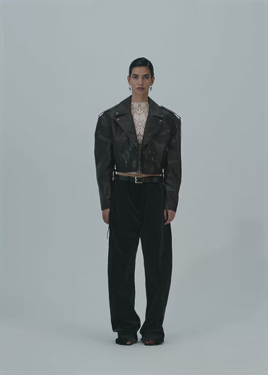 PF25 LEATHER 19 JACKET BROWN