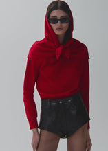 Load and play video in Gallery viewer, Babouchka style hoodie in red
