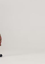 Load and play video in Gallery viewer, Ruched floral appliqué midi dress in green print
