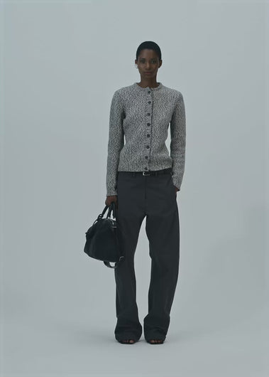 PF25 KNITWEAR 10 CARDIGAN GREY