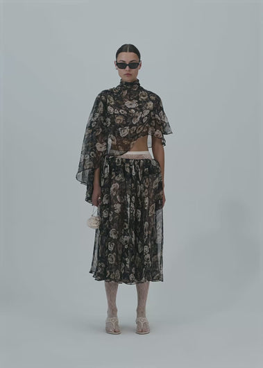 PF25 BLOUSE 04 BLACK PRINT