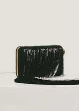 Load and play video in Gallery viewer, Lelia Clutch Black Fringe With Crystals
