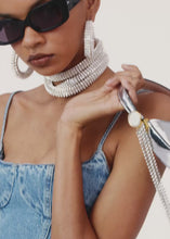 Load and play video in Gallery viewer, Micro Vesna bag in metallic mirrored leather
