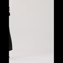 Load and play video in Gallery viewer, Long classic wool coat in black
