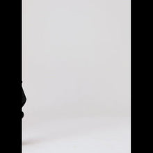 Load and play video in Gallery viewer, Feather trim pants in black
