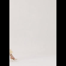 Load and play video in Gallery viewer, Fringe crochet maxi skirt in cream
