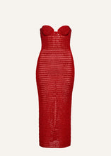 Load image into Gallery viewer, AW22 DRESS 15 RED CROCHET
