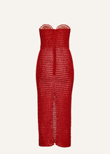 Load image into Gallery viewer, AW22 DRESS 15 RED CROCHET
