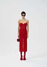 Load image into Gallery viewer, AW22 DRESS 15 RED CROCHET
