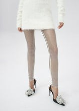 Load image into Gallery viewer, Handmade crystal flower slingback heels in cream

