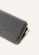Load image into Gallery viewer, LELIA CLUTCH BLACK CRYSTALS
