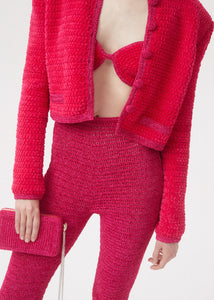 Lelia Clutch Pink Crochet
