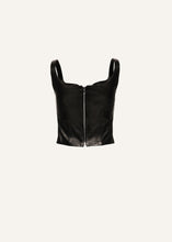 Load image into Gallery viewer, Leather top in black
