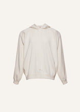 Load image into Gallery viewer, Hooded knit sweater in cream
