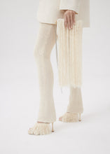 Load image into Gallery viewer, PF22 CROCHET FRINGE MULES CREAM
