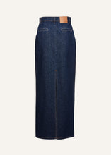 Load image into Gallery viewer, PF22 DENIM 10 SKIRT LONG NAVY
