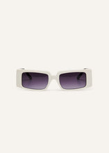 Load image into Gallery viewer, Vintage rectangle sunglasses in white
