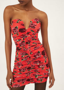 PF23 DRESS 16 RED PRINT
