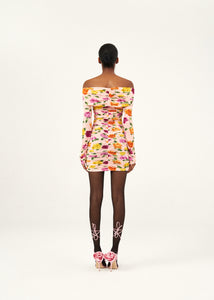PF23 DRESS 26 ORANGE PRINT