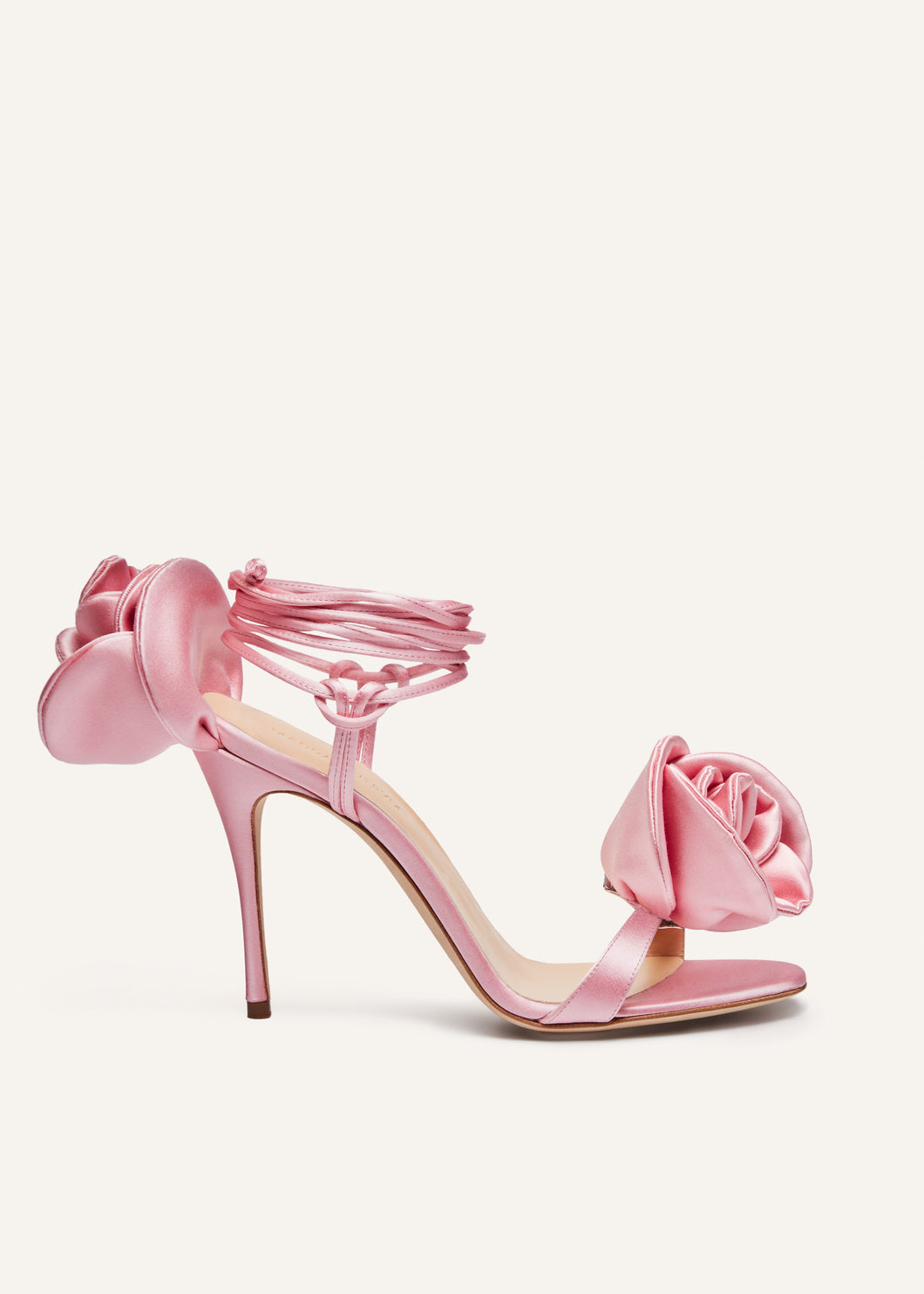 PF23 FLOWER SHOES SATIN PINK