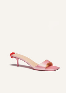 PF23 KITTEN MULES SATIN PINK