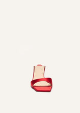 Load image into Gallery viewer, PF23 KITTEN MULES SATIN RED
