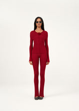 Load image into Gallery viewer, PF23 KNITWEAR 11 LEGGINS BORDEAUX
