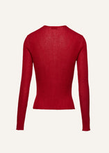 Load image into Gallery viewer, PF23 KNITWEAR 13 TOP BORDEAUX
