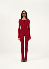 Load image into Gallery viewer, PF23 KNITWEAR 13 TOP BORDEAUX
