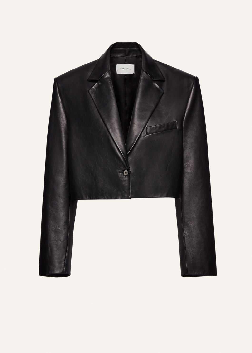 PF23 LEATHER 01 BLAZER BLACK
