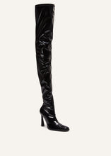 Load image into Gallery viewer, PF23 RETRO OVERKNEE BOOT LATEX BLACK
