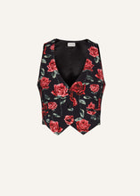 Load image into Gallery viewer, PF23 VEST 01 BLACK PRINT
