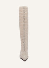 Load image into Gallery viewer, RE22 HIGH BOOTS IVORY CROCHET

