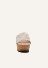 Load image into Gallery viewer, RE22 OPEN TOE CLOG IVORY CROCHET
