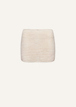 Load image into Gallery viewer, Crochet mini skirt in cream
