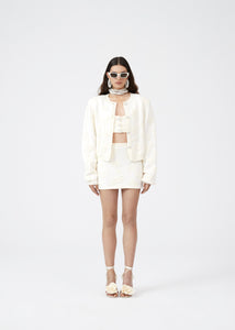 RE23 KNITWEAR 09 CARDIGAN CREAM