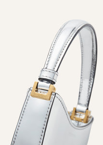 Micro Vesna bag in metallic mirrored leather