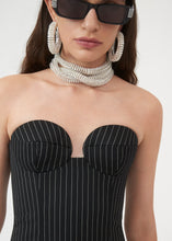 Load image into Gallery viewer, RE23 TOP 01 CORSET BLACK STRIPES
