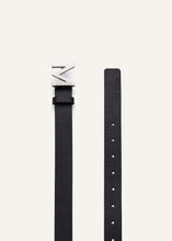 Load image into Gallery viewer, M logo belt in black leather
