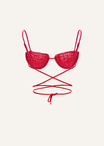 SS22 CROCHET 02 BRA PINK