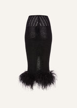 Load image into Gallery viewer, SS22 CROCHET 08 SKIRT BLACK
